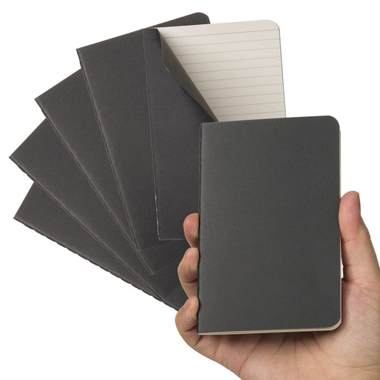 Pocket Notebook, 6 Pack Softcover